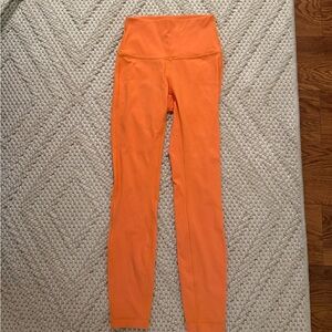Orange Lululemon Leggings